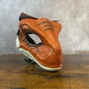 NEW Jurassic World Velociraptor Mask TIGER Raptor Dinosaur Rare Park Costume‎